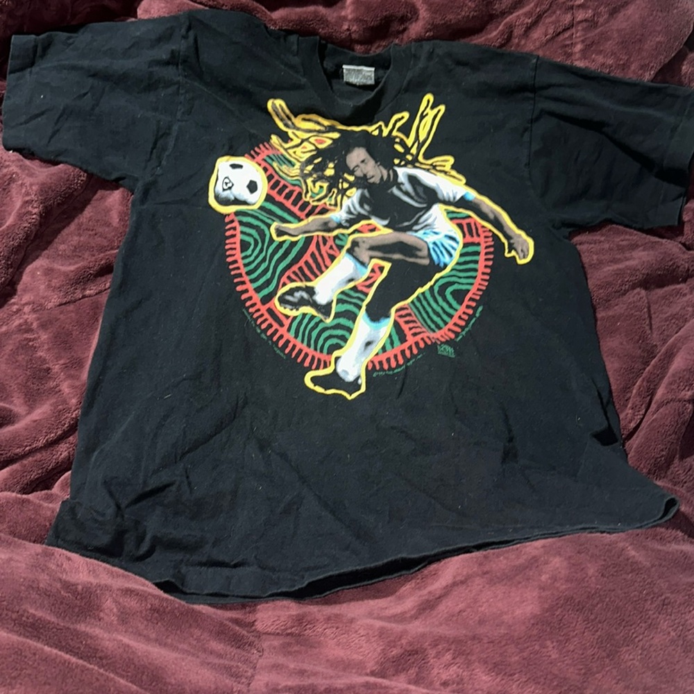 VINTAGE LIQUID BLUE BOB MARLEY SHIRT